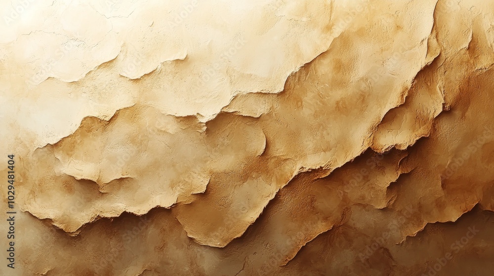 Poster decorative plaster is creating a textured background with a warm color gradient, ranging from light 