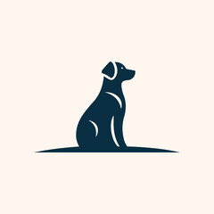 Dog logo icon silhouette vector 3