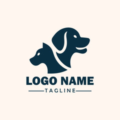 Dog logo icon silhouette vector 4