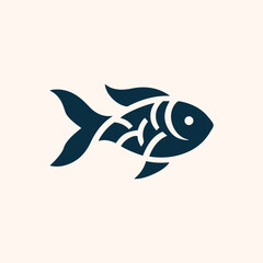 Fototapeta premium Fish logo silhouette vector illustration 2
