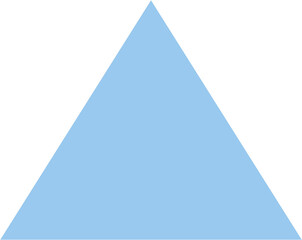 Triangle isolated on white background 