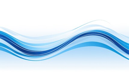 A smooth, flowing blue wave design on a white background, ideal for medical or healthcare themes.