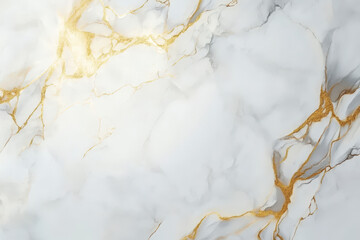 abstract seamless background, texture of artificial white marble stone with golden veins,...