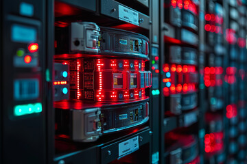 A company recovering data after a ransomware attack, showing the importance of data backups. Concept of data recovery.