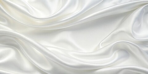 Naklejka premium Universal textile background in white color with silk reflection