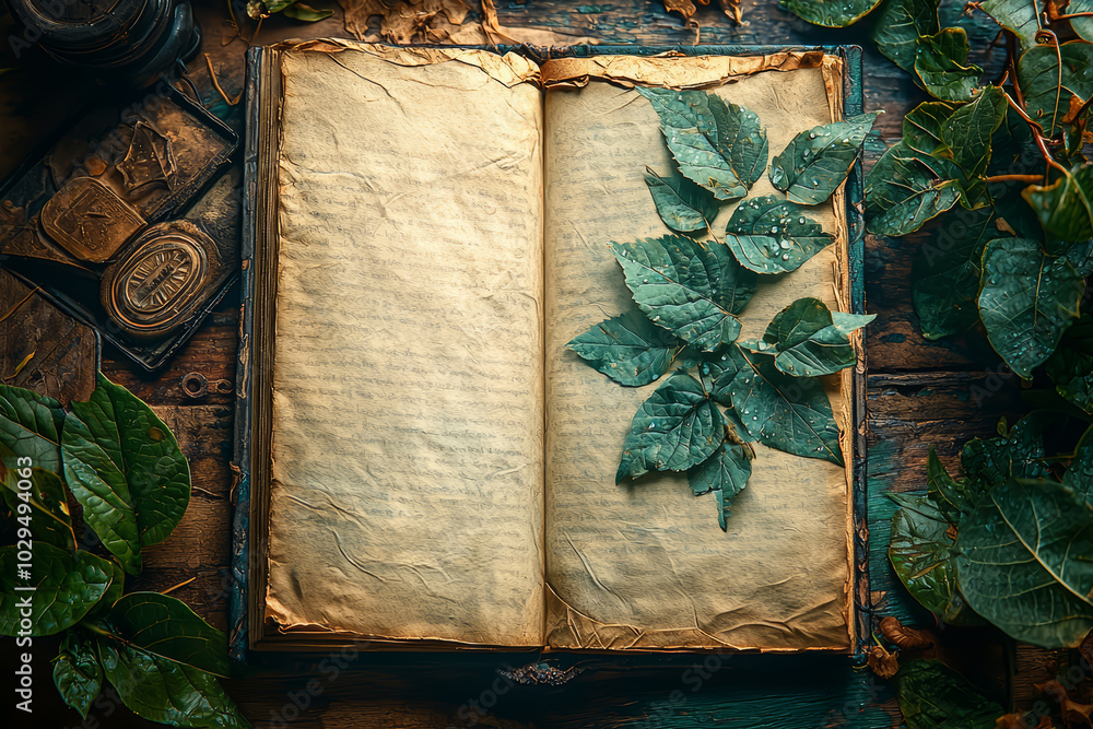 Aufkleber A blank page turning into a novel, symbolizing the creation of an entire world from an idea. Concept of creativity.