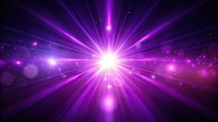 Fototapeta premium purple flare light on dark background high angle
