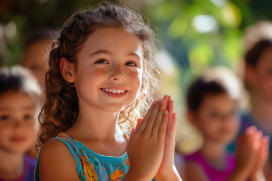 Community gathering celebrating awareness for the deaf in a joyful setting