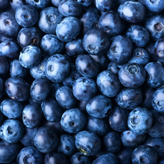 Fresh a pile of close-up Some blueberries texture, pattern background