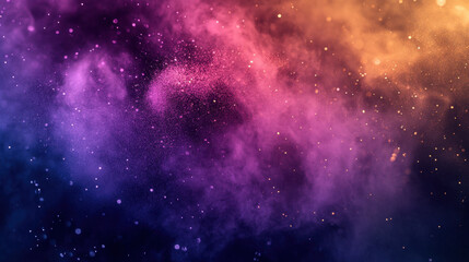 Fototapeta premium Abstract explosion of vibrant colors in a cosmic-inspired cloud composition