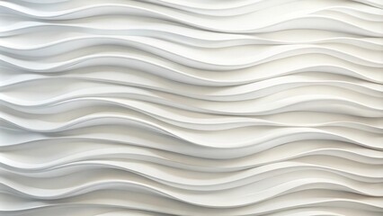 Panoramic minimalist white texture background with soft shadows