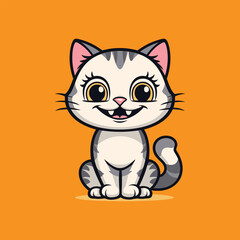 Cute cat Cartoon Vector Design