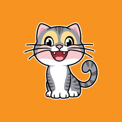 Cute cat Cartoon Vector Design