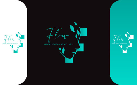 Mental health logo modern and clear