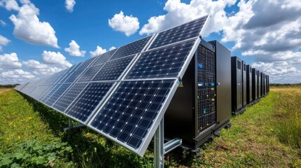 Solar energy solutions for modern data centers in sustainable technology development