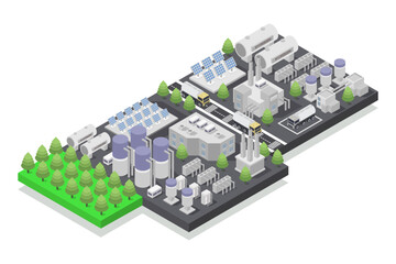 Green hydrogen factory isometric