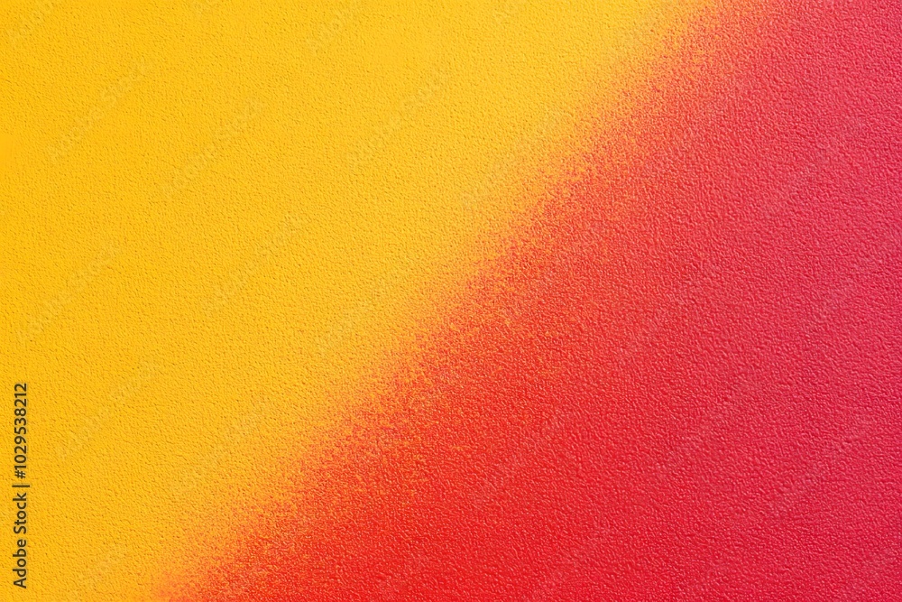 Poster red and yellow color background with gradient and grain effect