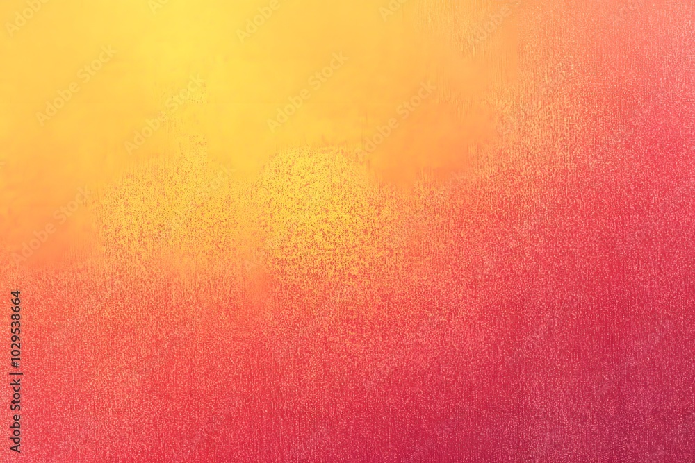Poster red and yellow color background with gradient and grain effect
