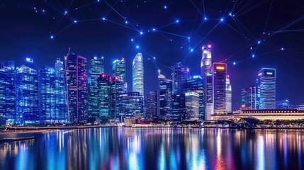 Photo of technology and communication networks of smart cities