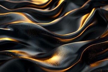 Naklejka premium A close up of a black and gold background