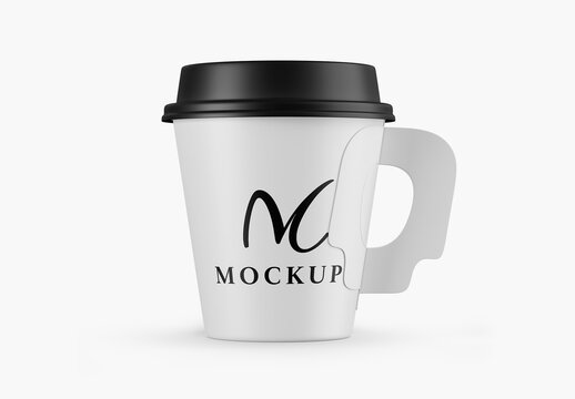 Cup with Handle Mockup - Front View