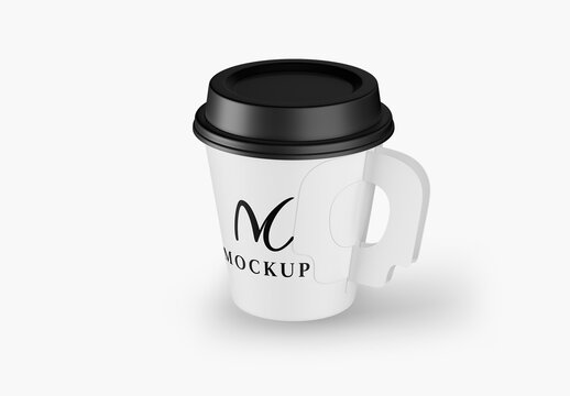 Cup with Handle Mockup - Half Side