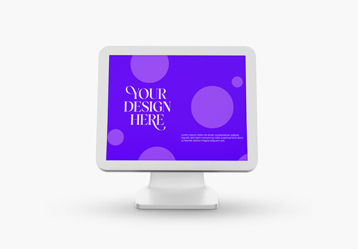 Display Mockup Kiosk Touch Screen