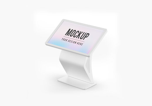 Information Kiosk Digital Mockup - Half Side View