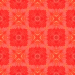 Seamless vibrant red watercolor ornamental texture, mosaic tile pattern, ethnic style