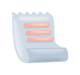 shopping receipt paper commercial icon