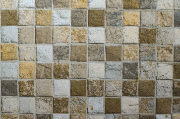 Background Texture Square Mosaic Grey Tones