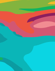 abstract background with untidy waves Illustration