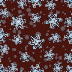 seamless pattern with snowflakes
