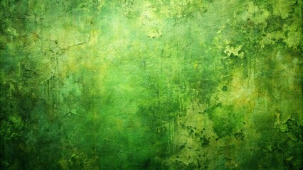 Fototapeta premium Scraped Green Background with Left Position Subject for Nature and Text Overlay Use
