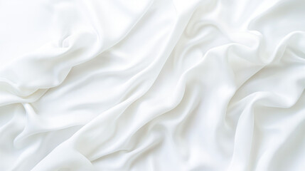 Obraz premium This minimalist creamy white silk background features a soft, delicate texture for an elegant finish. It's perfect for showcasing luxurious products with a sleek and refined look.
