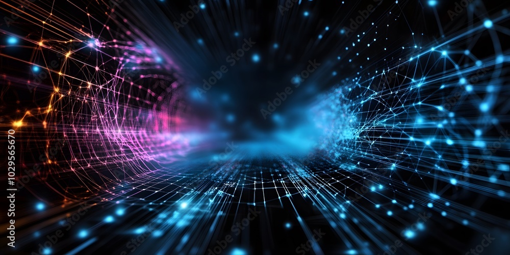 Poster digital abstract background. can be used in the description of network abilities, technological proc