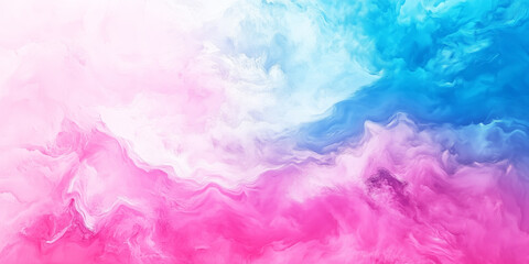 Fototapeta premium Vibrant abstract fluid art with pink and blue pastel waves