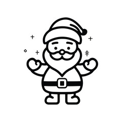 Obraz premium icon santa for natal