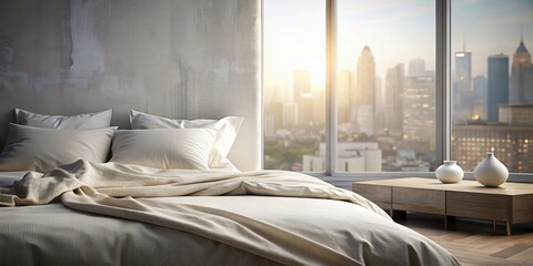 Soft White Linen Fabric Background for Urban Exploration Photography