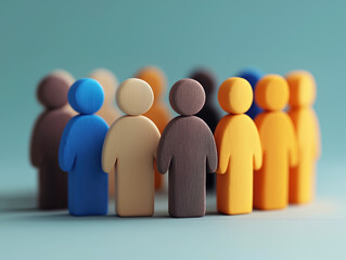 DEI, Diversity Equity And Inclusion Concept. People Figures in Various Settings. Team Work, Diverse Culture	