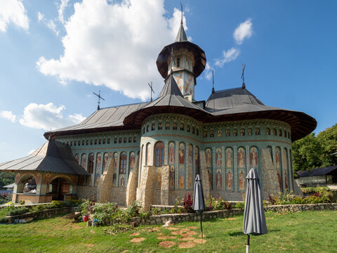 Bujoreni Monastery, a landmark atraction in Vaslui County, Romania