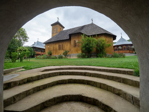 Old church of Lepsa Monastery, Vrancea County, Romania