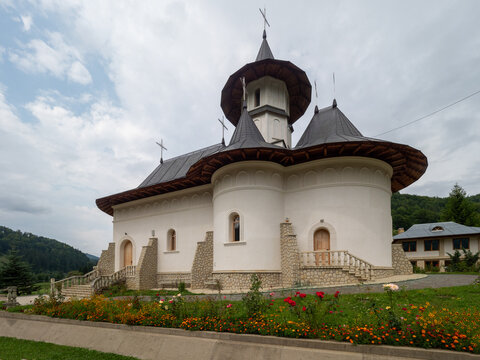 New church of Lepsa Monastery, Vrancea County, Romania