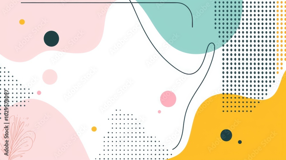 Aufkleber abstract colorful shapes and lines background design