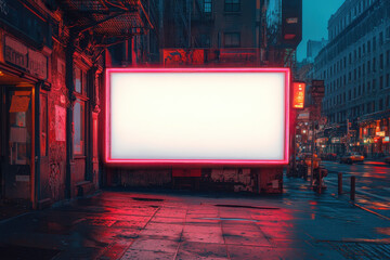 Blank Billboard neon
