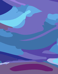 abstract background with untidy waves Illustration