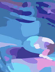 abstract background poster with untidy waves Illustration