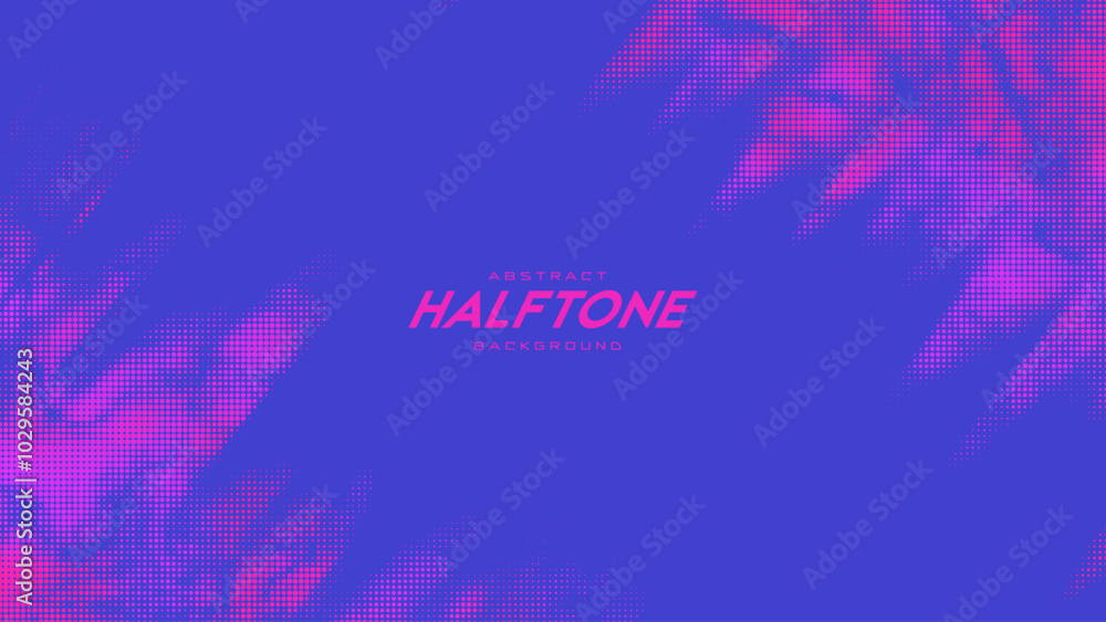 Poster abstract vector torn monochrome halftone background. scrathed dotted texture element. diagonal compo