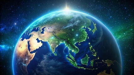 Stunning Earth from Space - A Captivating View of Our Planet in the Universe