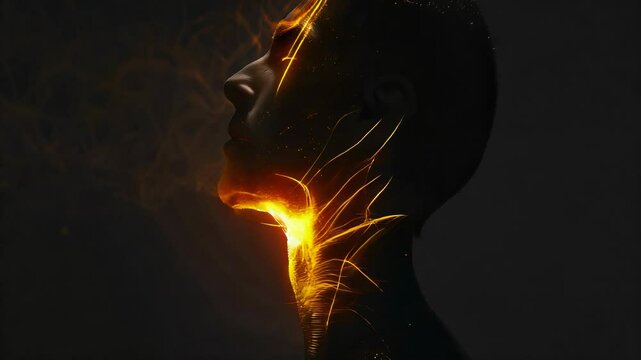 Hypothyroidism: The Fatigue and Cold Sensitivity - Picture a person with highlighted thyroid gland, experiencing fatigue and cold sensitivity